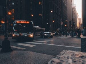 CTA bus on a Chicago street
