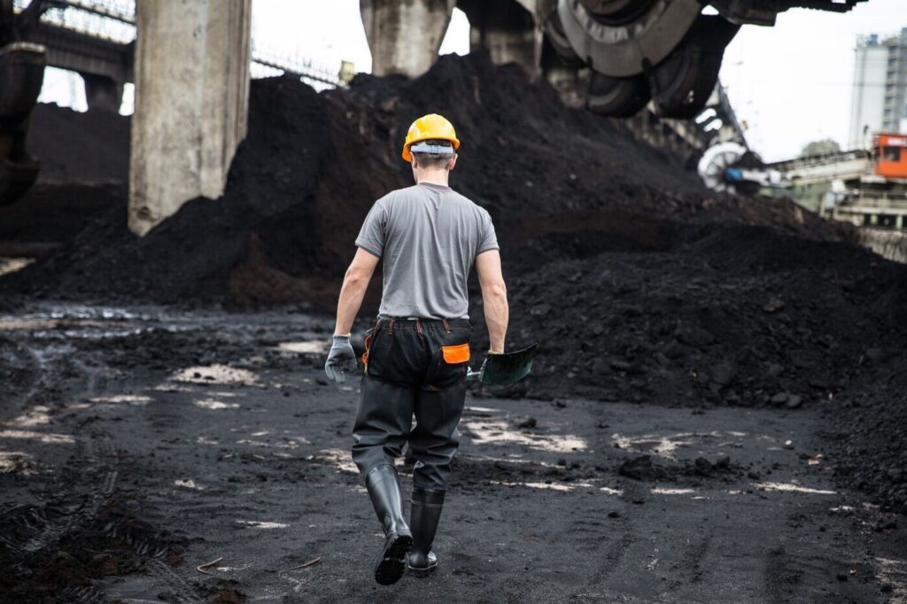 Industrial worker at a worksite