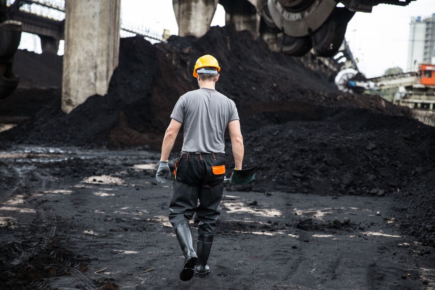 Industrial worker at a worksite